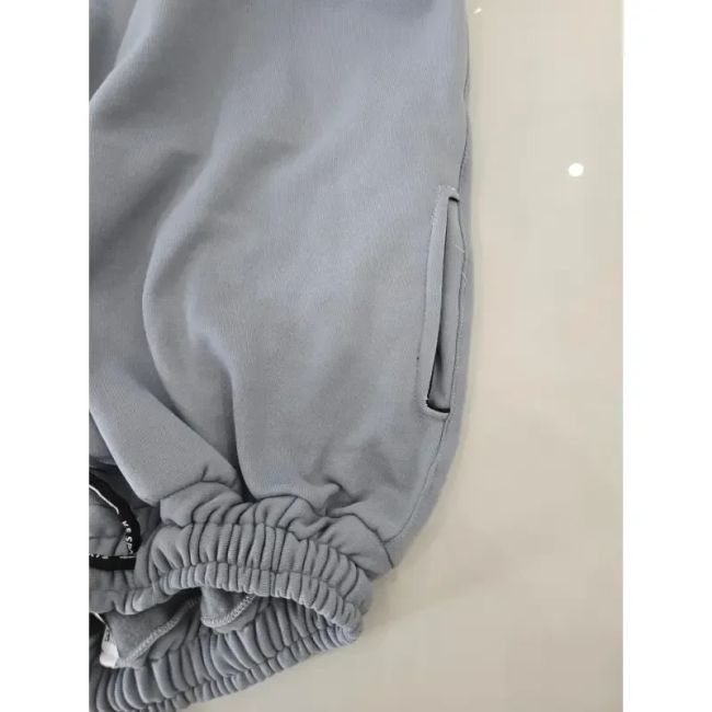 شلوار جاگر اسلش بگ دورس سه نخ دمپا گت دار سایز بزرگ 5XL و 6XL مشکی طوسی