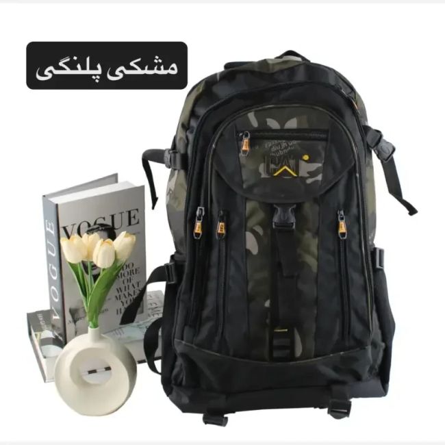 کوله پشتی پارچه ای روزمره و مدرسه دانشگاه دارای بند بلند و جیب دار