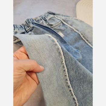 ست پاییزه بچگانه بلوز دورس و شلوار جین بگ سایز 50 تا 65