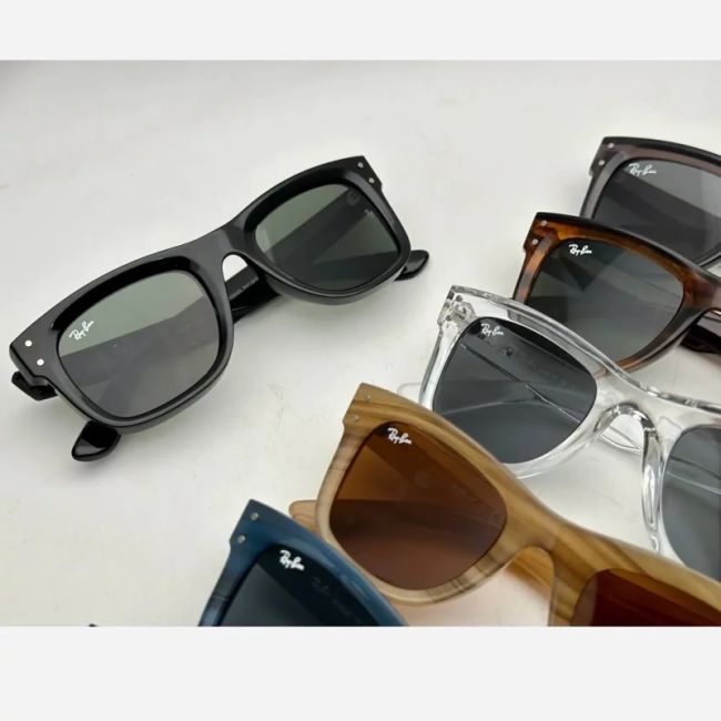 عینک آفتابی ری بن مدل ویفرر ریورس Ray-Ban RBR0502S با فریم کائوچویی و محافظت UV400