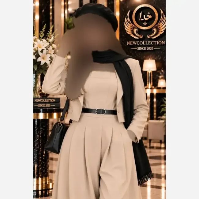 ست اورال و کت زنانه جنس سوپرمازراتی فری سایز 38 تا 46