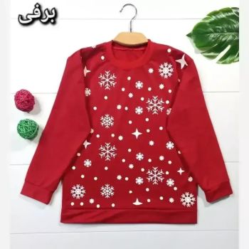 بلوز دورس زنانه یقه گرد طرح برفی سایز 36 تا 44