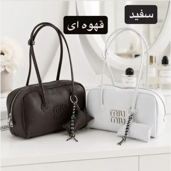 کیف زنانه چرم مصنوعی روزمره اسپرت ابعاد 32 در 21 در 9 سانتیمتر