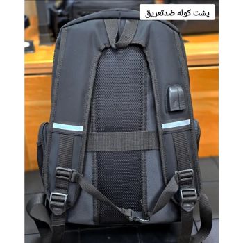 کوله پشتی اسپرت پارچه دیبا خارجی سه خانه لپ تاپ دار