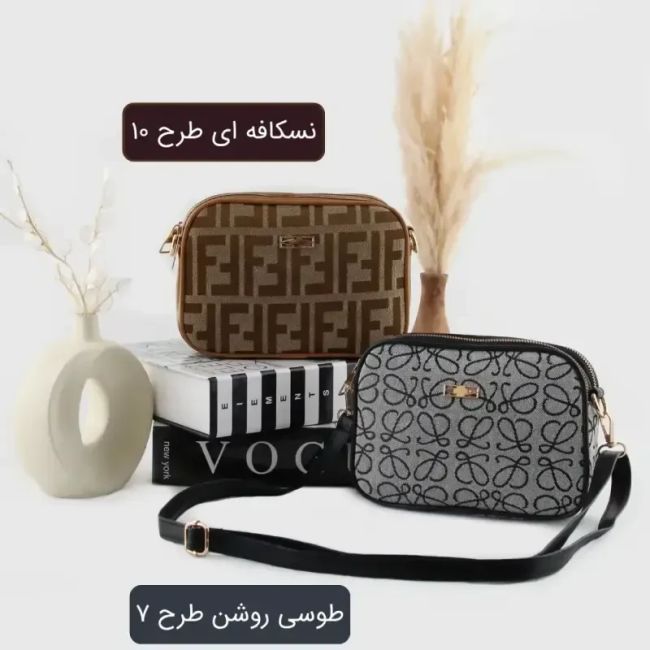 کیف پاسپورتی پارچه ای زنانه روزمره و مهمانی ابعاد 21 در 14 در 5 سانتیمتر