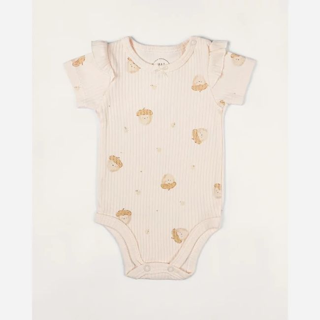 ست 3 تیکه نوزادی طرح بلوط نخی مناسب 0 تا 3 ماه