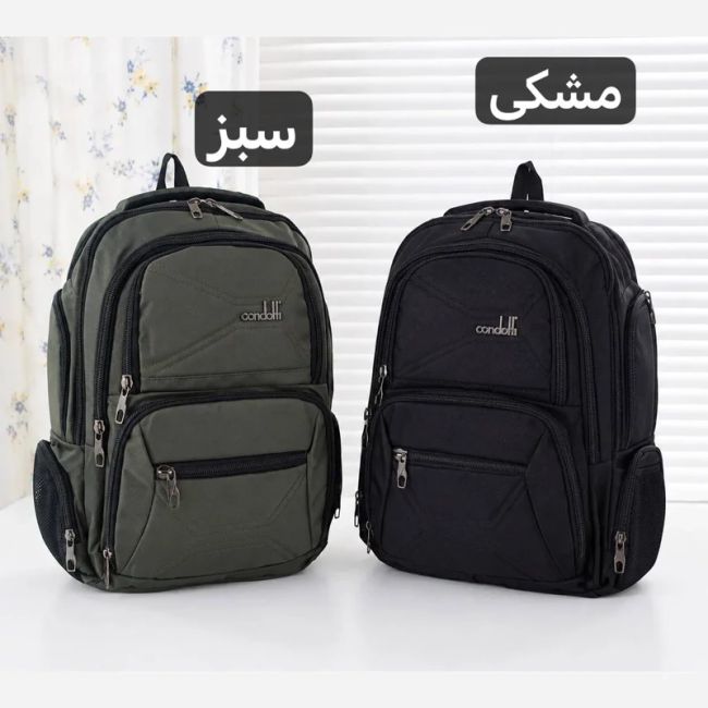کوله پشتی برزنت روزمره و مدرسه دانشگاه جیب دار