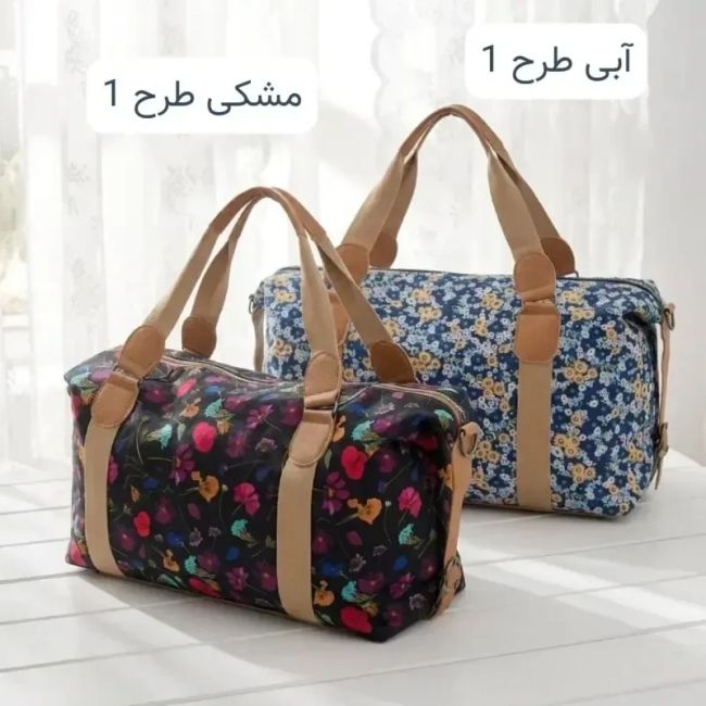 ساک مسافرتی و استخری پارچه ای کره ای با بند بلند و زیپ