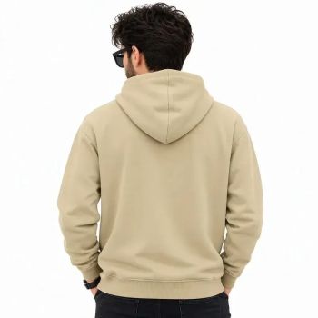 سویشرت مردانه دورس کلاه دار زیپ دار طرح حروف مدل لیما