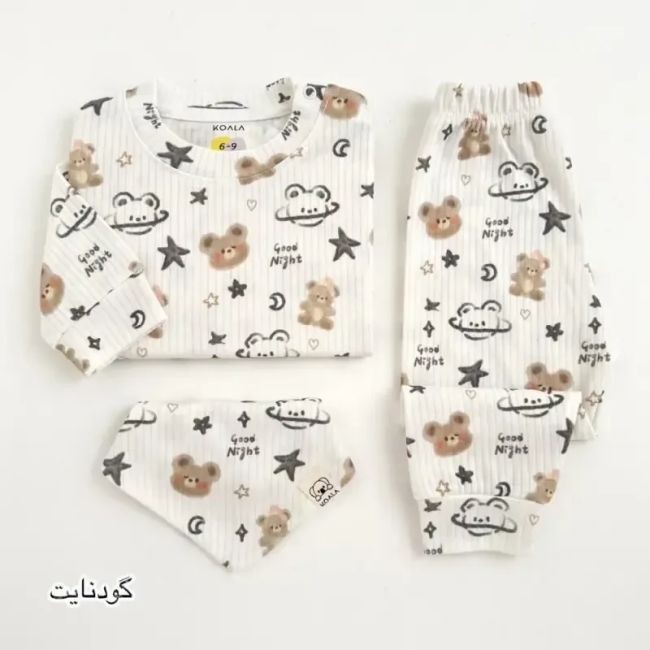 بلوز و شلوار نوزادی کبریتی نخ پنبه کوالا کیدز