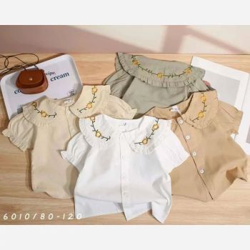 شومیز دخترانه وارداتی مناسب 1 تا 5 سال در 3 رنگ جذاب
