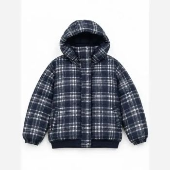 کاپشن چهارخونه جنس بارونی سایز M تا 2XL قد 56