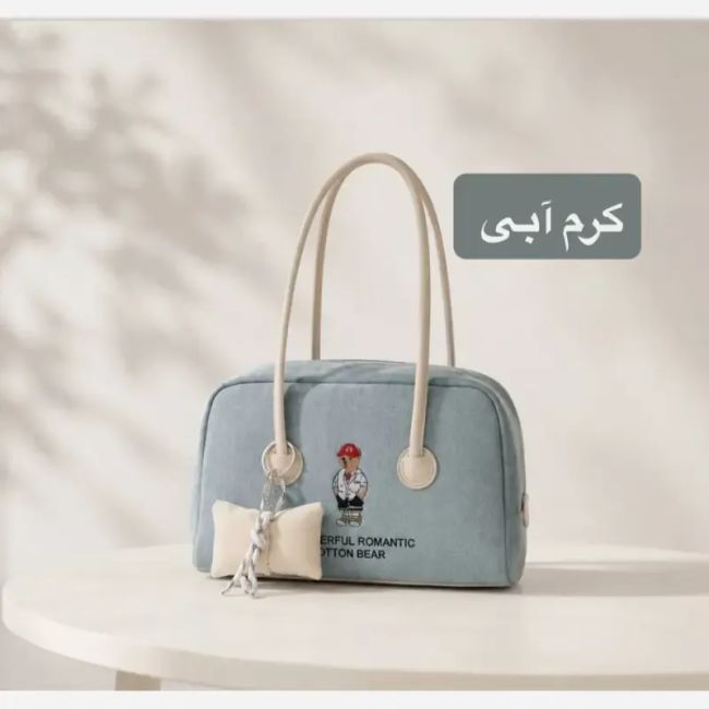 کیف زنانه پارچه ای طرح کنف روزمره
