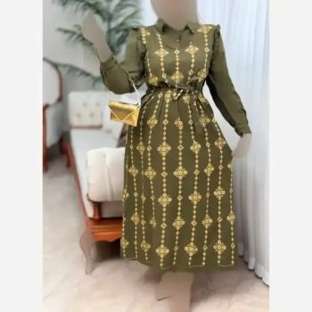 پیراهن طلاکوب ستاره جنس اسکادا سایز 38 تا 48