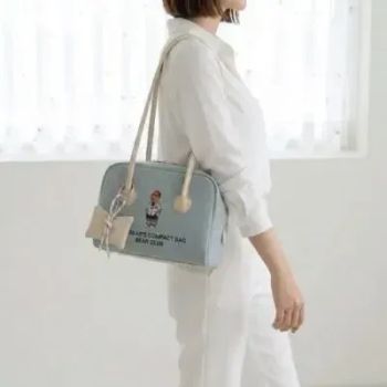 کیف زنانه پارچه ای طرح کنف روزمره