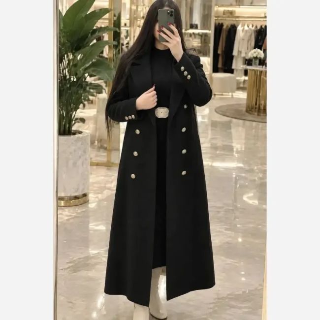 پالتو زنانه مدل شاهکار فوتر قد 120 تا 125 سانتی متر رنگ بندی متنوع