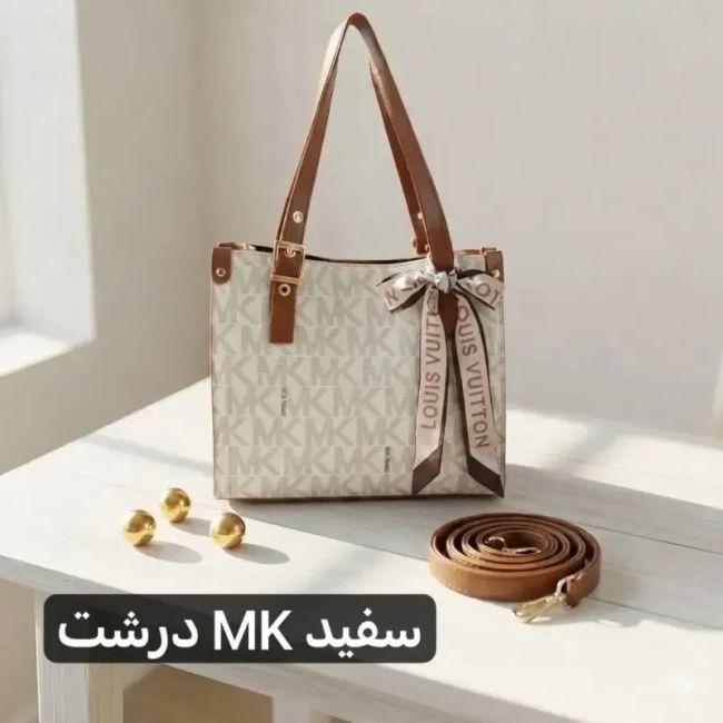 کیف زنانه چرم مصنوعی روزمره و رسمی ابعاد 30 در 25 سانتیمتر