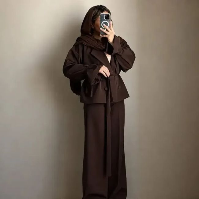 کت شلوار زنانه مدل سانی جنس مازراتی دبل سایزبندی