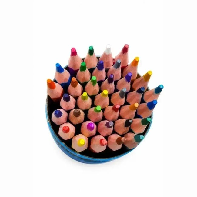 مداد رنگی 36 رنگ جیهام مدل استوانه ای شش ضلعی