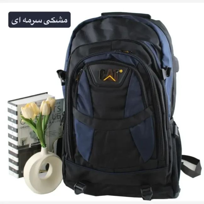 کوله پشتی پارچه ای روزمره و مدرسه دانشگاه دارای بند بلند و جیب دار