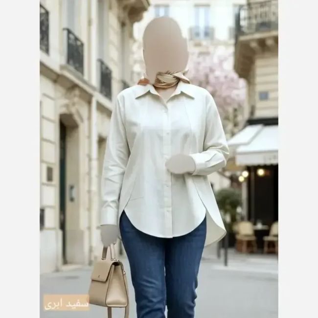 تونیک لینن زنانه مدل ملین سایز بزرگ 38 تا 50