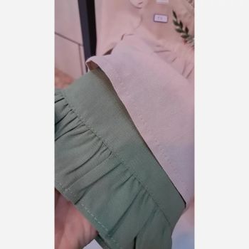 ست تونیک و شلوار کتان پنبه دخترانه مدل شکوفه