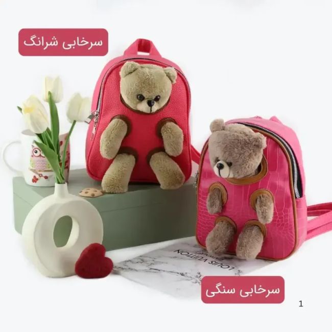 کوله پشتی چرم مصنوعی روزمره زنانه ابعاد 22 در 17 سانتیمتر (2)