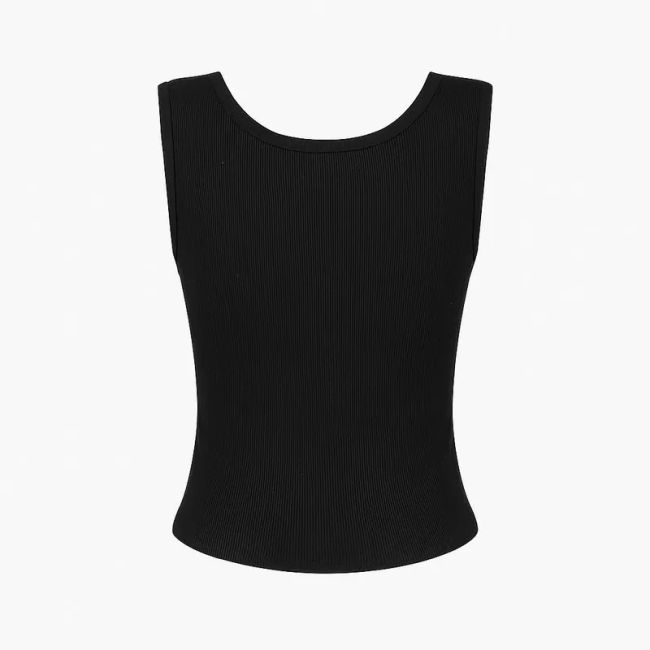 تاپ ورزشی زنانه مدل 001 یقه گرد بدون بند انعطاف پذیر
