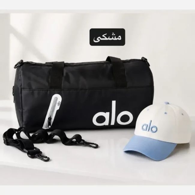 ساک ورزشی و مسافرتی پارچه ای بند بلند سه جیب بیرونی