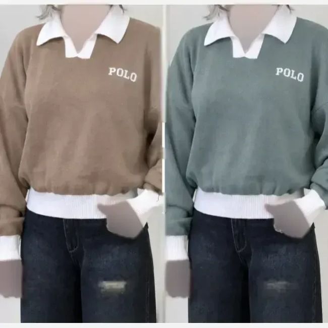 کراپ بافت پولو polo زنانه و دخترانه فری سایز