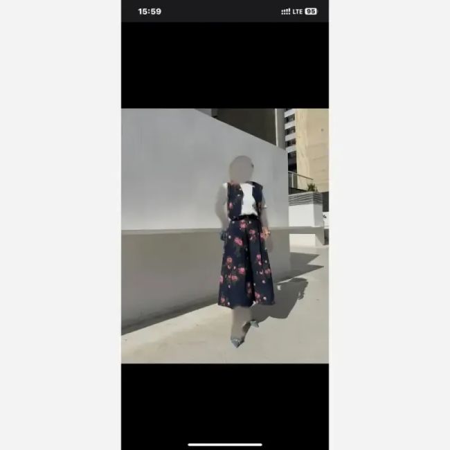 ست وست و دامن شلواری لینن کنفی خنک زنانه