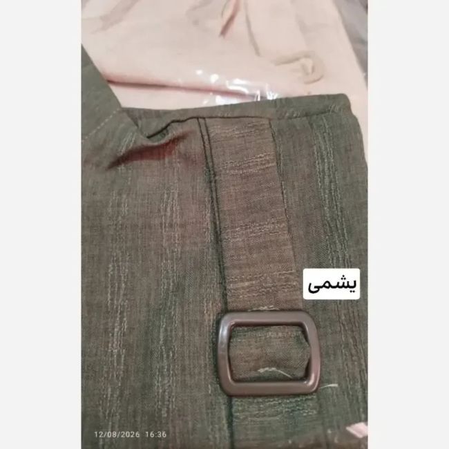 مانتو سگگ دار کامیلا جنس شانتون طرح درختی فری سایز