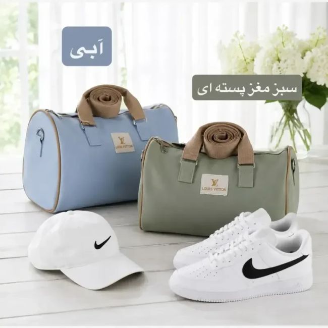 ساک دستی اسپرت و روزمره پارچه نانسی ابعاد 35 در 25 سانتیمتر (2)