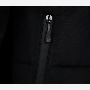 کاپشن دورو کلاه دار مشکی پارچه مموری درجه یک سایز XL و XXL (2)
