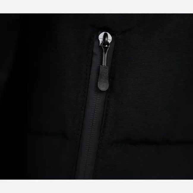 کاپشن دورو کلاه دار مشکی پارچه مموری درجه یک سایز XL و XXL (2)