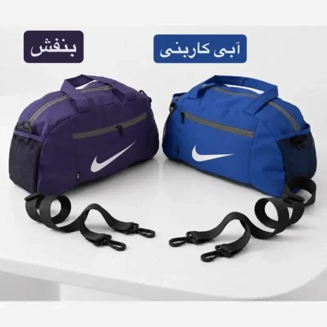 ساک ورزشی مسافرتی پارچه ای سه بند با ابعاد 40 در 25 در 15 سانتی متر