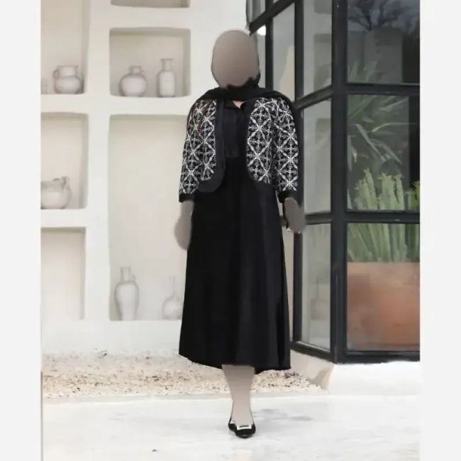 کت تک زنانه مخمل خرجکار هندی مدل نیلناز فری سایز