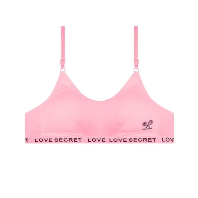 سوتین ورزشی دخترانه نخی دولایه کش LOVE SECRET مدل اسپرت بدون فنر