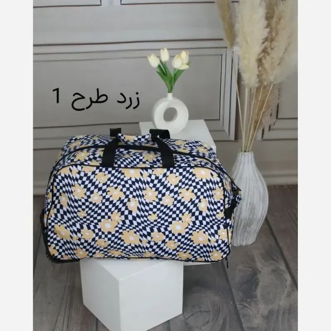 ساک مسافرتی چرم مصنوعی زنانه ابعاد 56 در 33 سانتیمتر