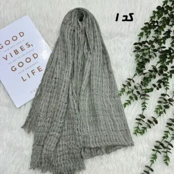 شال نخی کنفی وارداتی روزمره قواره 190 در 65 سانتی متر