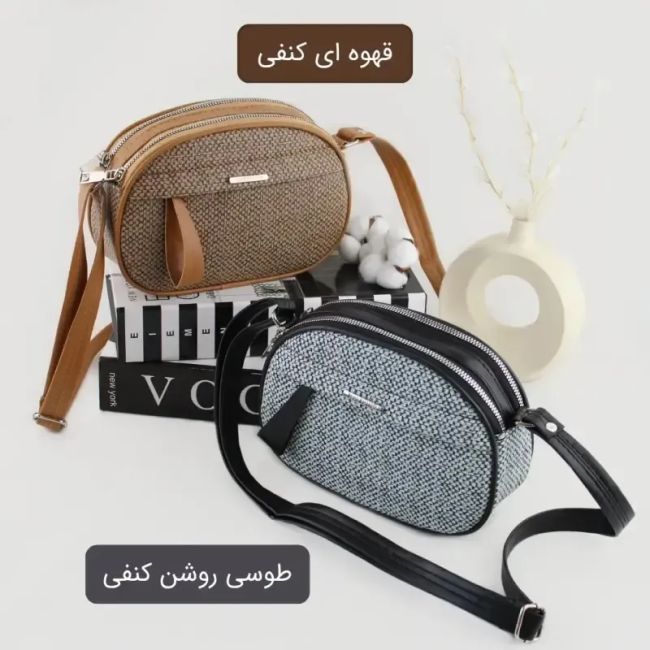 کیف پاسپورتی کنفی ابعاد 22 در 16 در 8 سانتیمتر روزمره و مدرسه دانشگاه