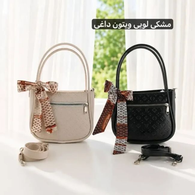 کیف پاسپورتی چرم مصنوعی زنانه مشکی ابعاد 25 در 20 سانتیمتر