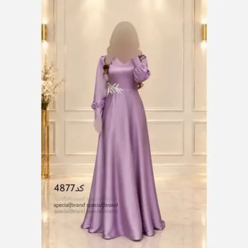ماکسی مجلسی زنانه حدیث پولکی جنس ساتن کش