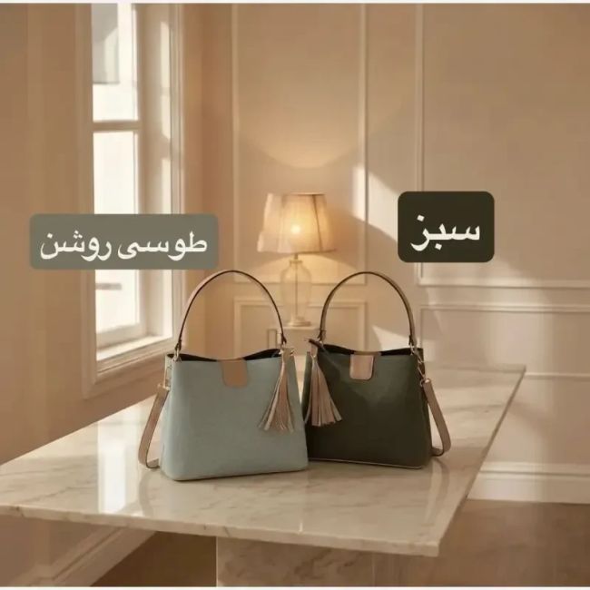 کیف زنانه اسپرت روزمره چرم مصنوعی مدل دو بند