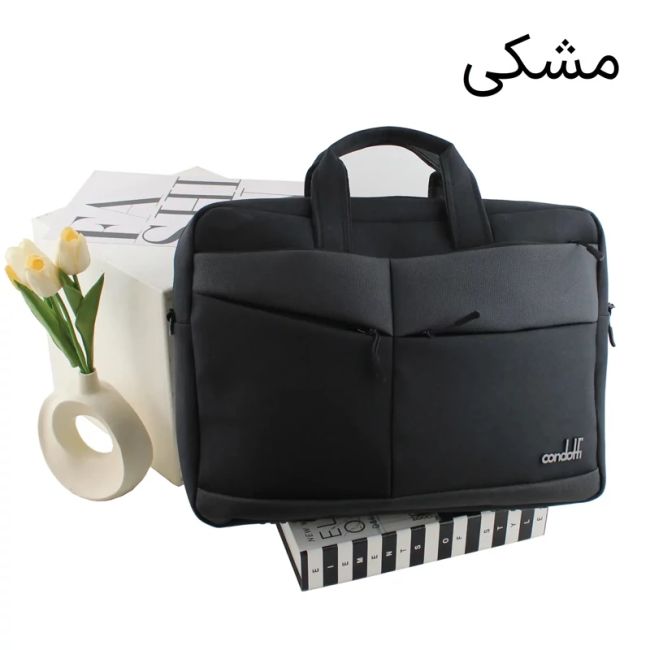 کیف مردانه پارچه ای اداری و روزمره سه بند (2)