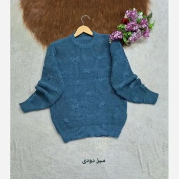 بافت زاپ دار زنانه فریزی روژان بلند ضخیم پاییزی فری سایز