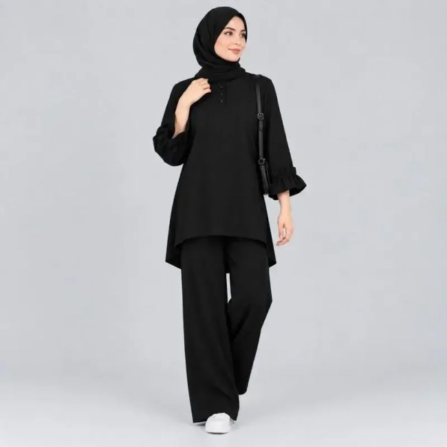 تونیک زنانه لینن مدل کوک دوزی
