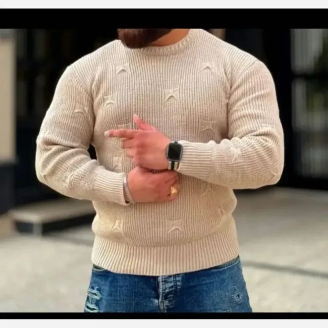 بافت زاپ دار زنانه فریزی روژان بلند ضخیم پاییزی فری سایز