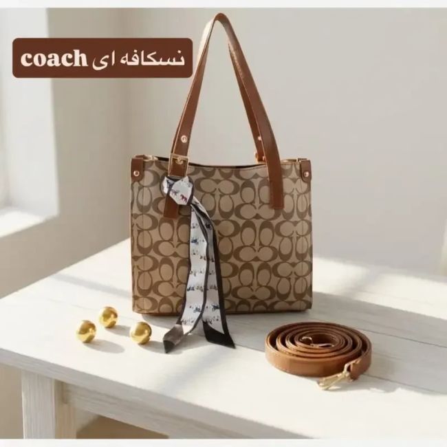 کیف زنانه چرم مصنوعی روزمره و رسمی ابعاد 30 در 25 سانتیمتر