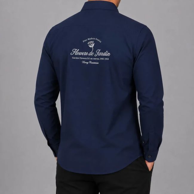 پیراهن آستین بلند مردانه پارچه ویسکوز تابستانی قواره آزاد